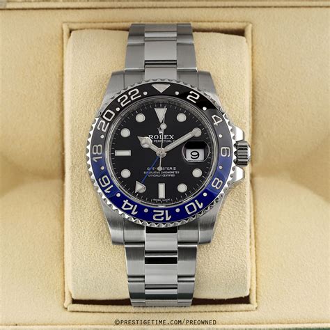 used rolex gmt batman